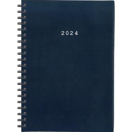 Ημερολόγιο ημερήσιο σπιράλ NEXT Basic 17x25cm 2024 μπλε